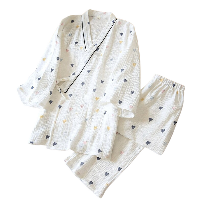 Japanese Kimono Cotton Pajamas