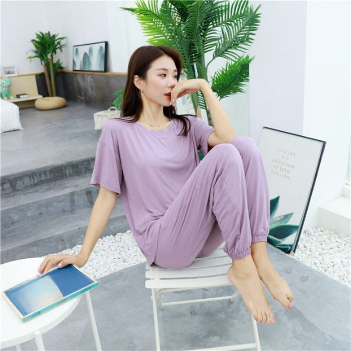 Casual Modal Pajamas Set