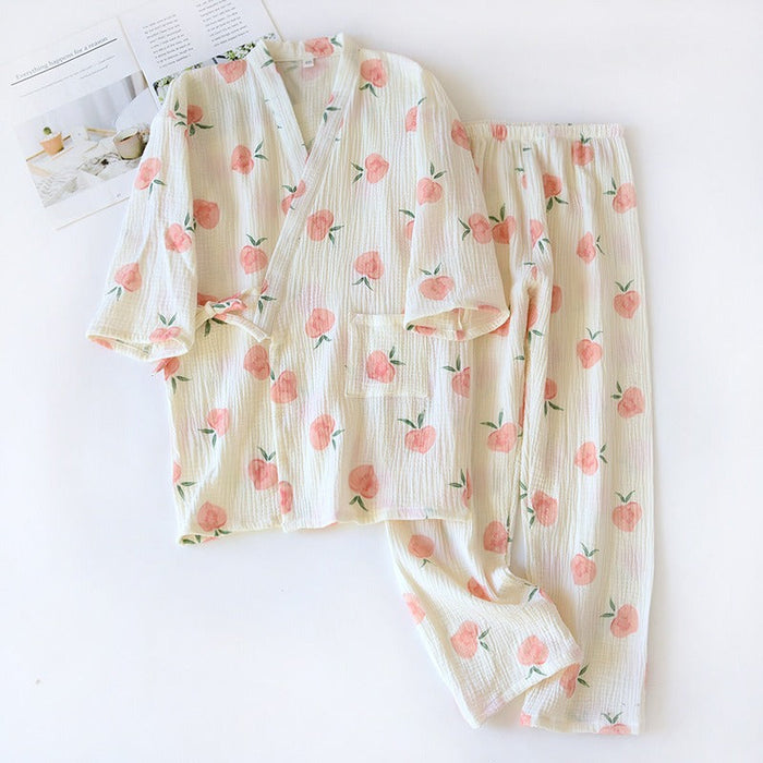 Japanese Kimono Summer Long-Sleeved — My Comfy Pajama