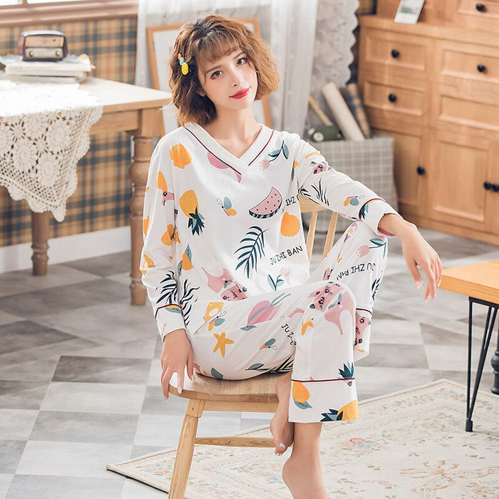 V-Neck Pullover Pajama Set