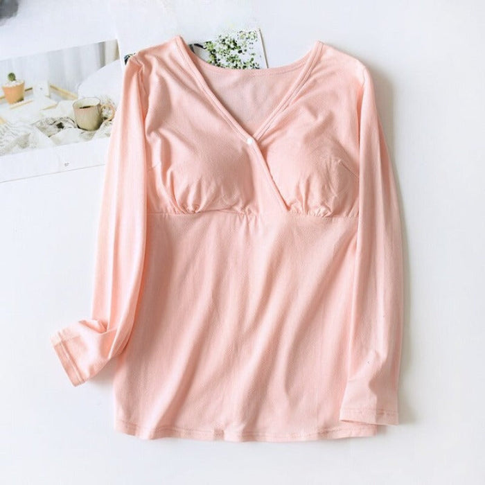 Women's Long-Sleeve Maternity Pajamas