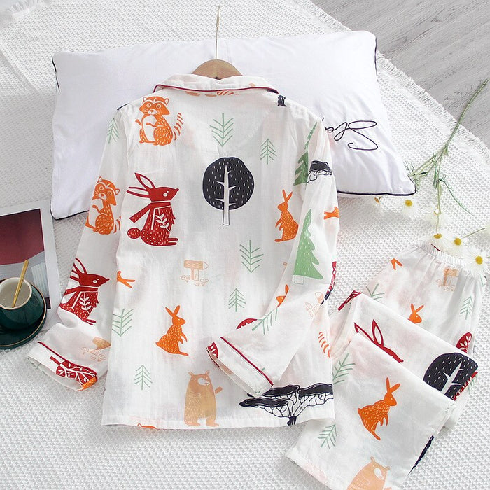 Cotton Long Sleeved Pajama Set