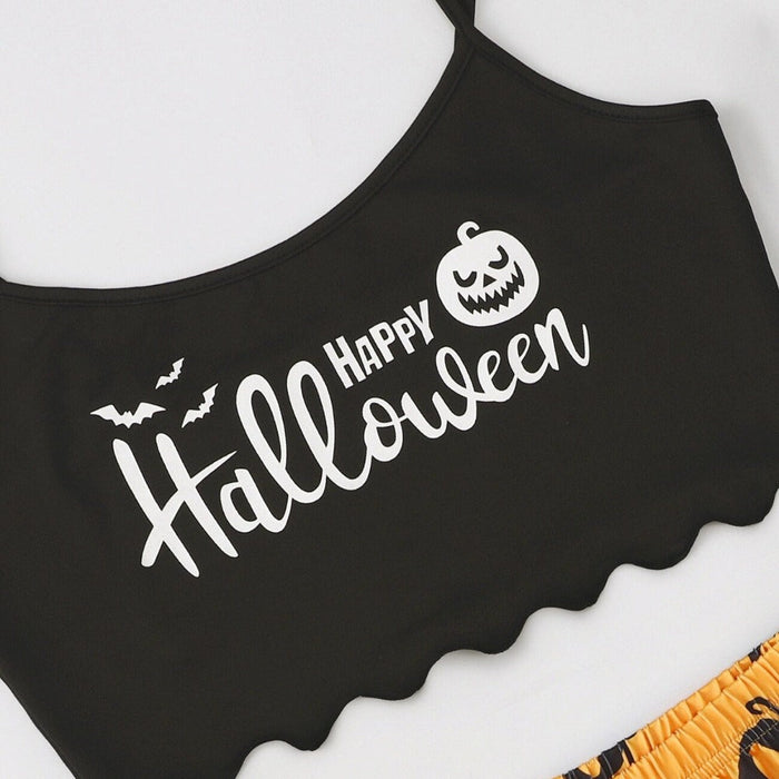 The Pumpkin Halloween Shorts Pajama Set