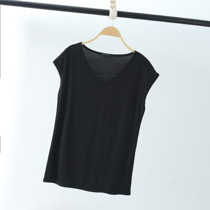 Women's Sleeveless Pajamas T-Shirt