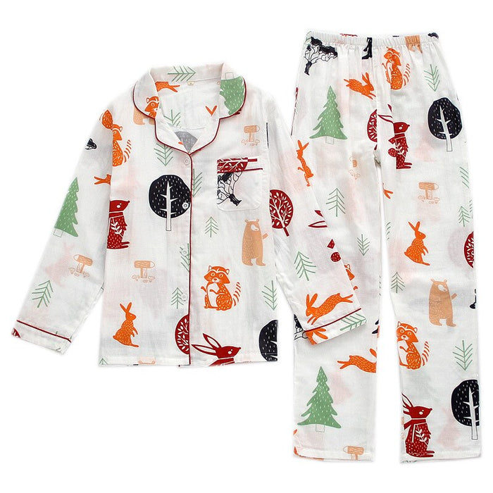 Cotton Long Sleeved Pajama Set