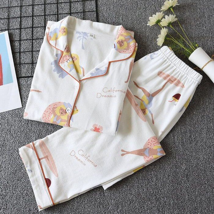 Thin Cotton Pajama Set