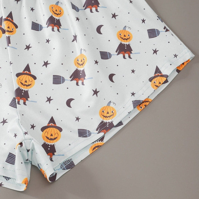 The Witches Pumpkin Short Pajama Set