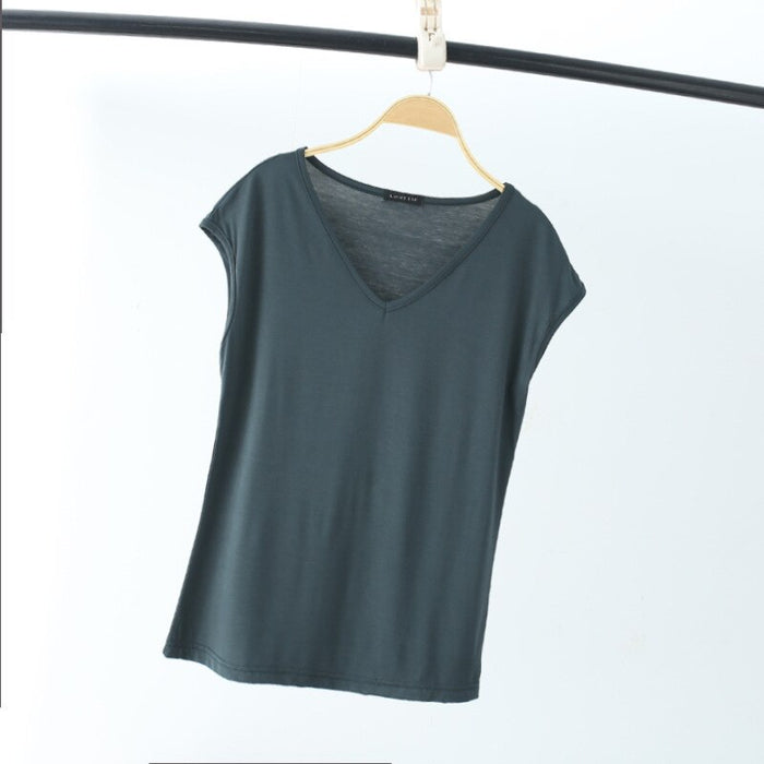 Women's Sleeveless Pajamas T-Shirt