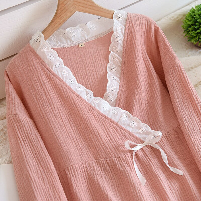 Japanese Style Maternity Cotton Pajama Suit