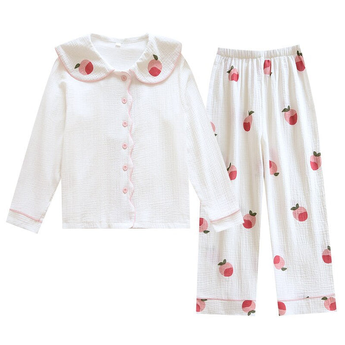 Doll Collar Style Pajama Suit