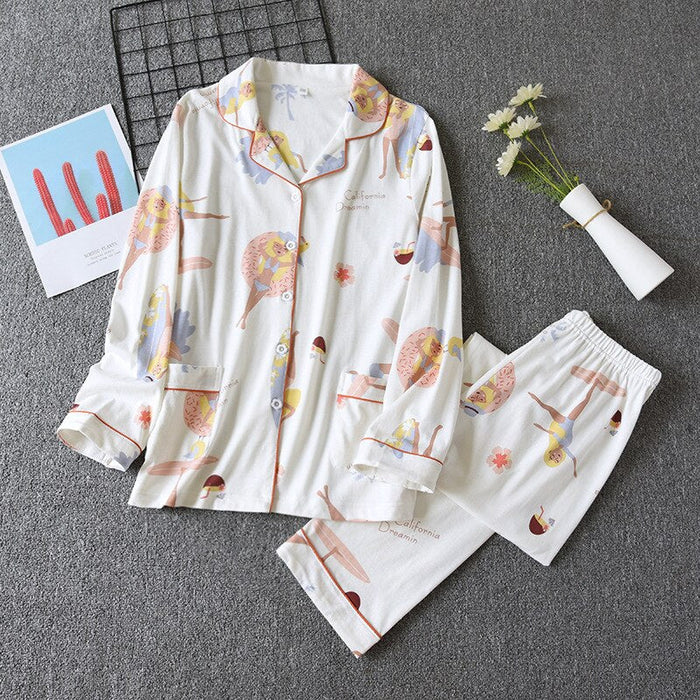 Thin Cotton Pajama Set