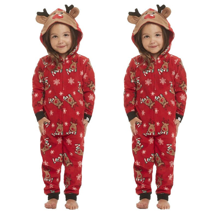 The Red Reindeer Jumper Family Matching Pajama