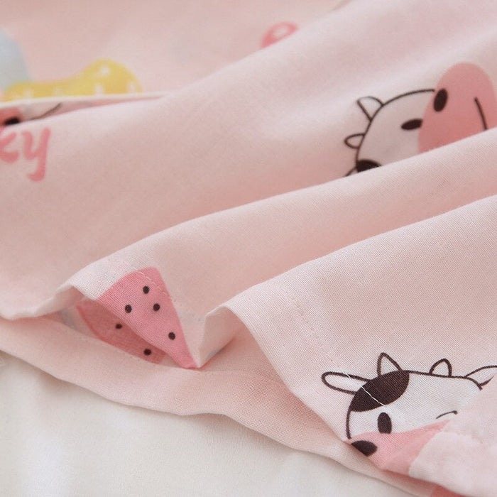 Cow Pattern Cotton Pajama Set