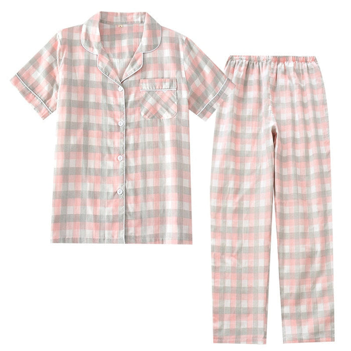 Short Sleeved Trousers Pajama Suit