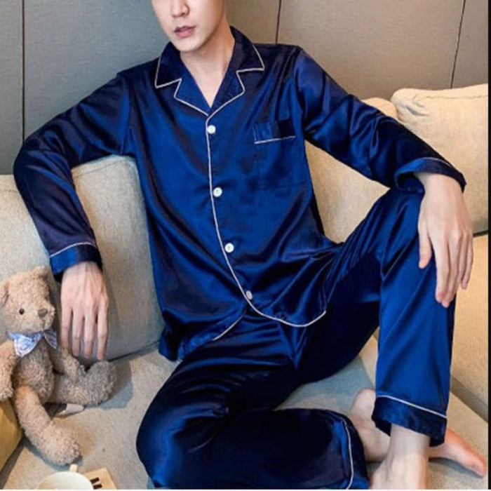 Personalized Silk Wedding Pajamas For Men