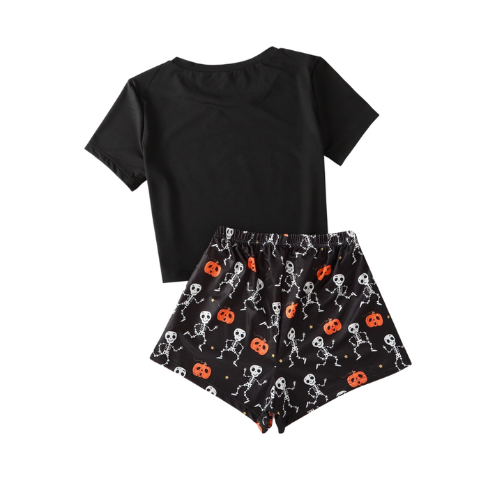 The Happy Halloween Short Pajama Set