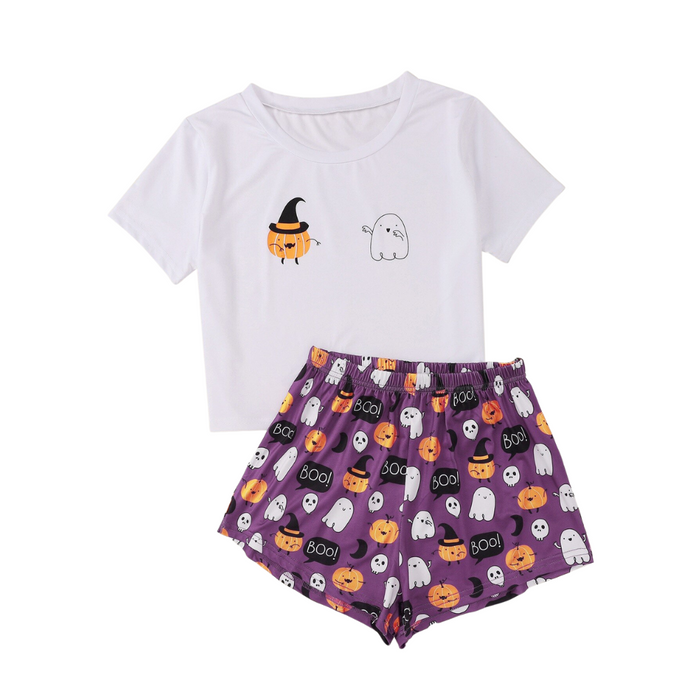 The Witches Ghosts Short Pajama Set
