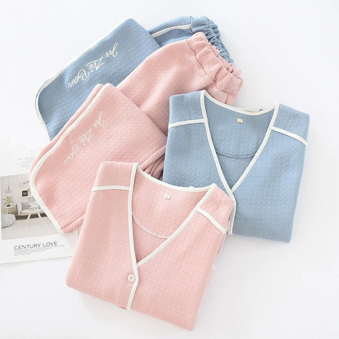 Layer Solid Pajamas Set