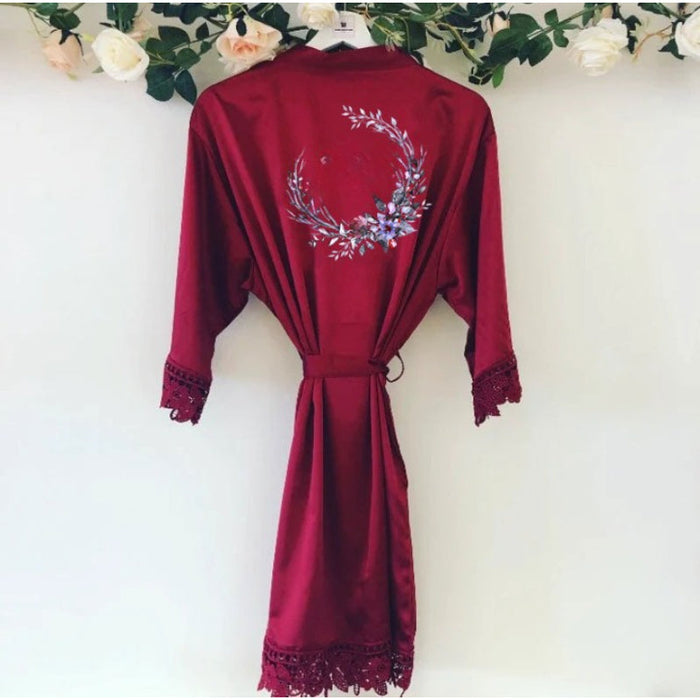 Personalized Floral Bridesmaid Robes