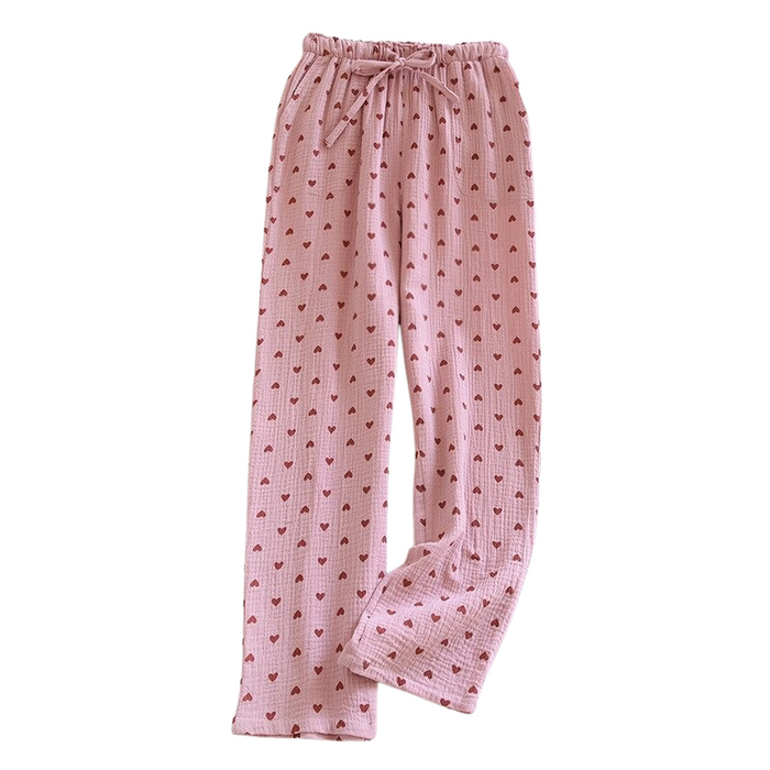 Ladies Cotton Crepe Trousers