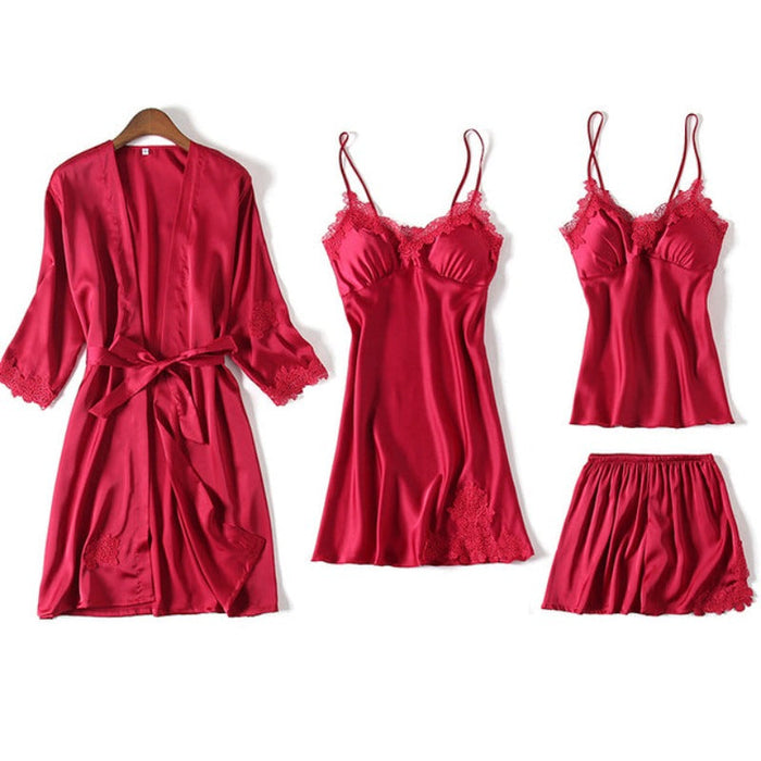 The 5 Piece Embroidery Lounge Pajama Set