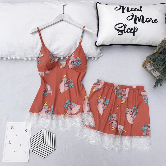 Summer Cami Shorts Set 2 Piece Nightwear