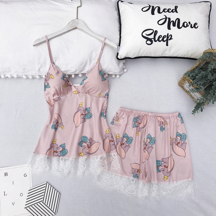 Summer Cami Shorts Set 2 Piece Nightwear