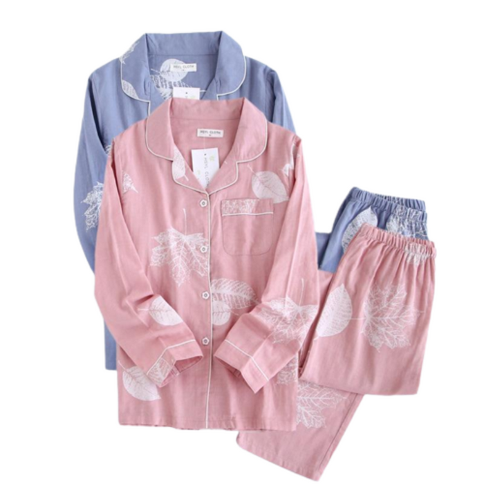 Cotton 2 Piece Set Winter Pajamas Long Sleeve Clothing