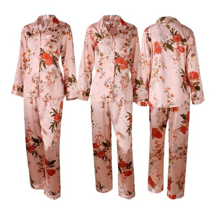 Polka Dot Print 2 Piece Pajamas Set Home Wear