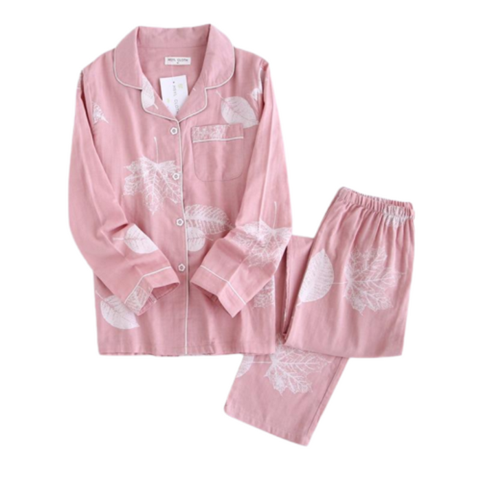 Cotton 2 Piece Set Winter Pajamas Long Sleeve Clothing