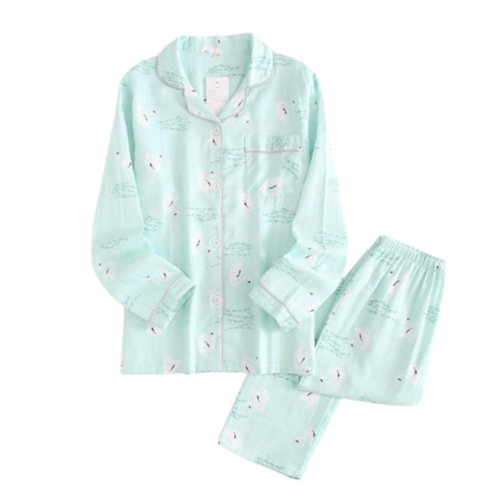 Cotton 2 Piece Set Winter Pajamas Long Sleeve Clothing