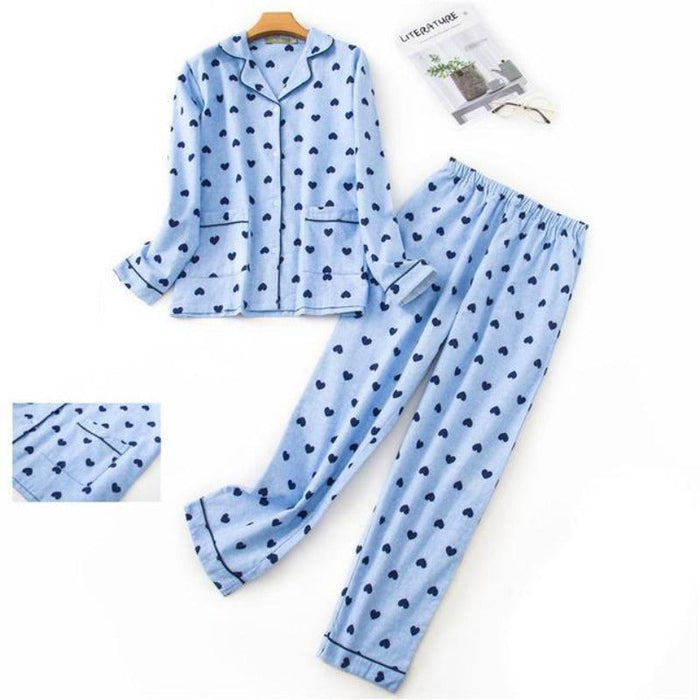 The Printed Long Pajama Set — My Comfy Pajama