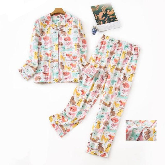 The Printed Long Pajama Set