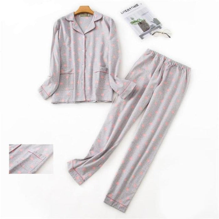 The Printed Long Pajama Set