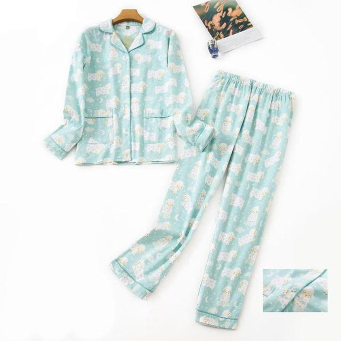 The Printed Long Pajama Set