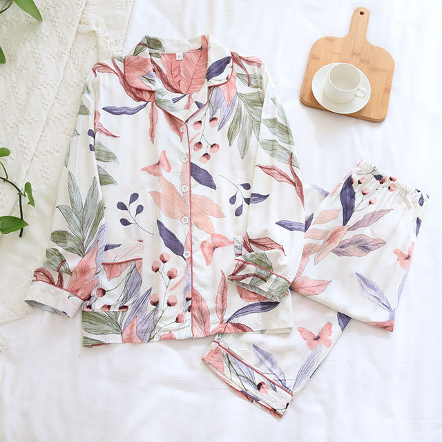 Printed Summer Matching Pants & Shorts Set