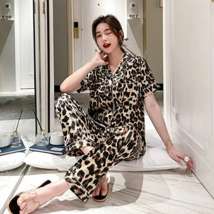 Multi Print 2 Pajama Set Nightwear For Women