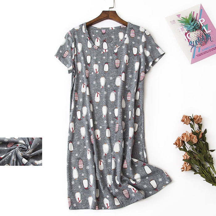 Women Cotton Floral Nightgown