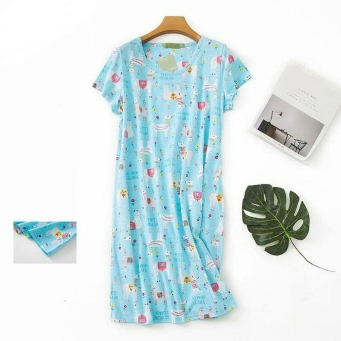 Women Cotton Floral Nightgown