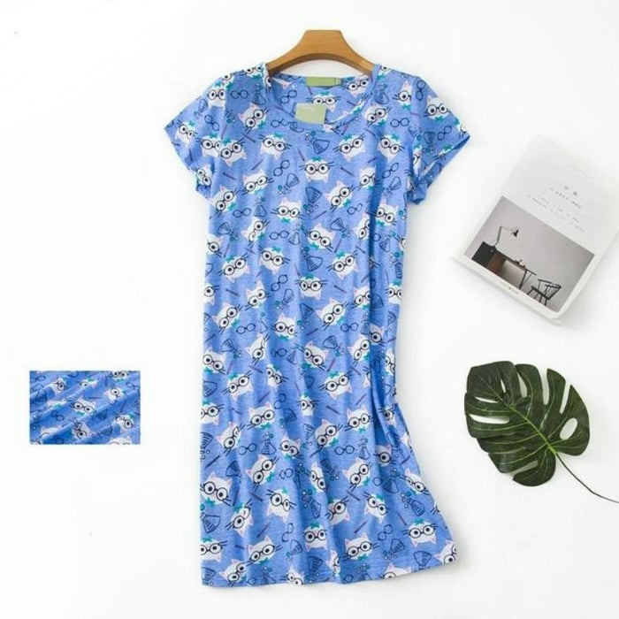 Women Cotton Floral Nightgown