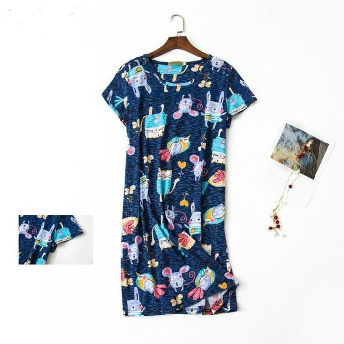 Women Cotton Floral Nightgown