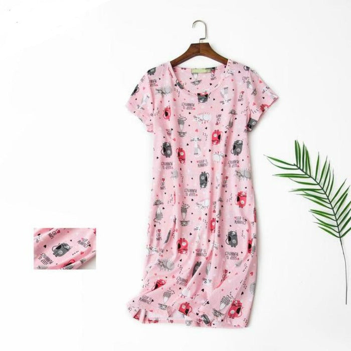 Women Cotton Floral Nightgown