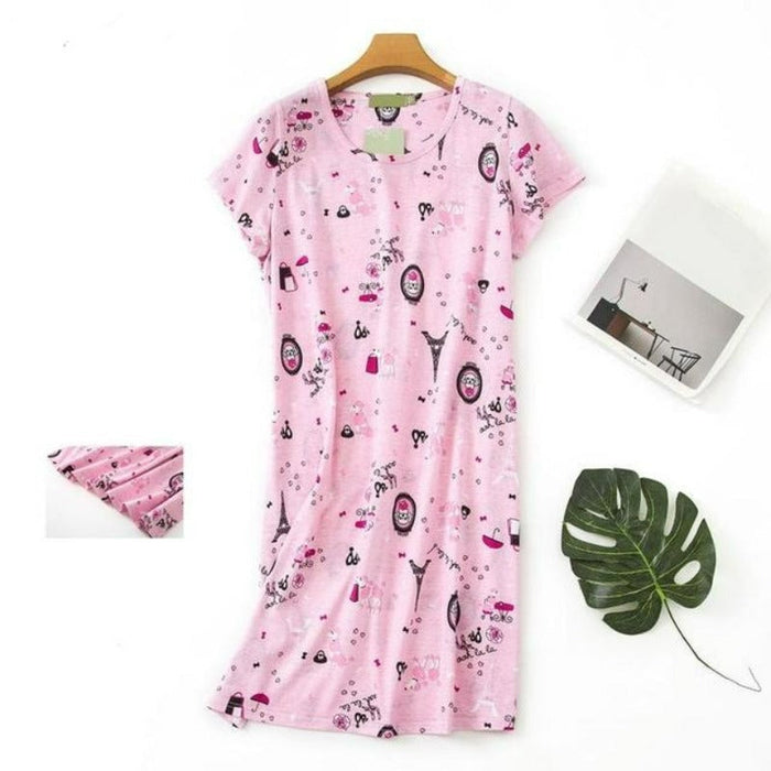 Women Cotton Floral Nightgown