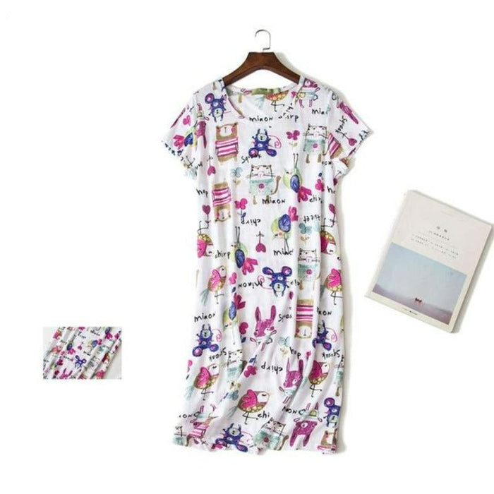 Women Cotton Floral Nightgown