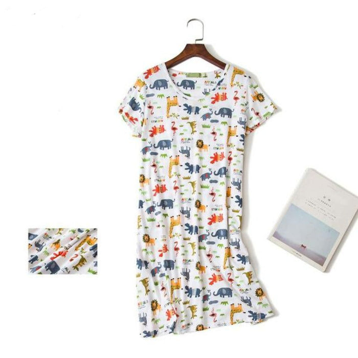 Women Cotton Floral Nightgown