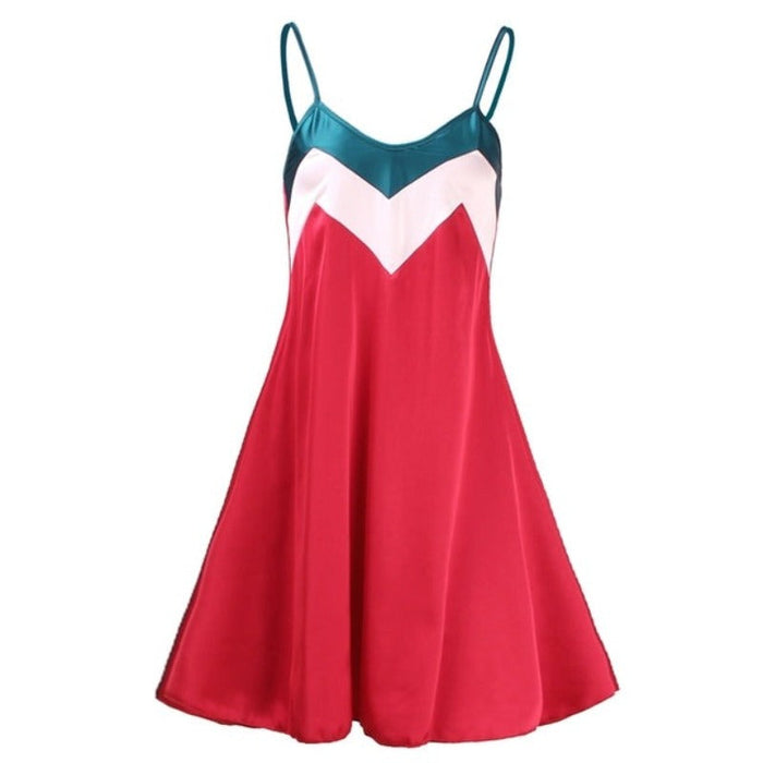 Sleeveless Women Summer Large Hem Mini Nightwear