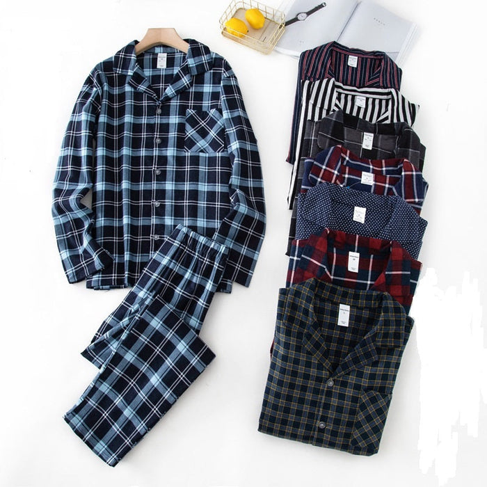 The Long Winter Plaid Pajama Suit