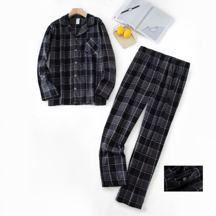 The Long Winter Plaid Pajama Suit