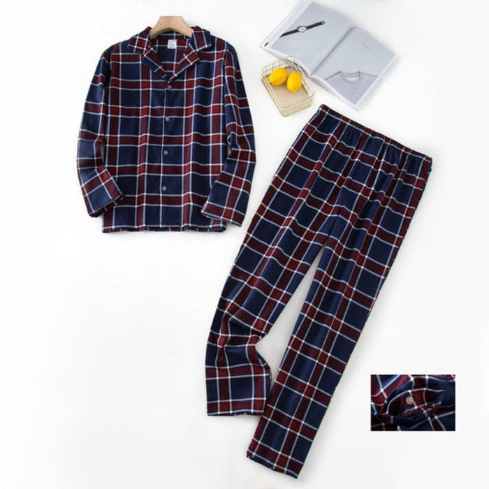 The Long Winter Plaid Pajama Suit