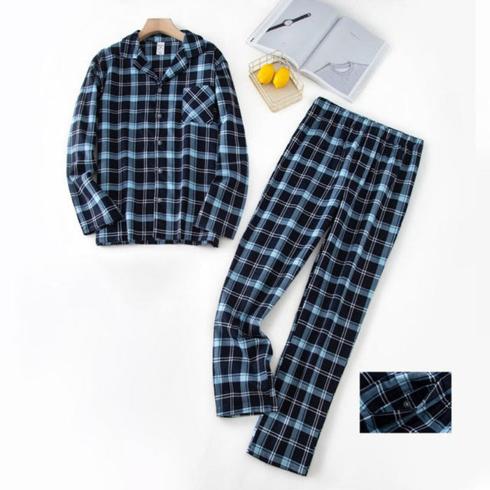 The Long Winter Plaid Pajama Suit